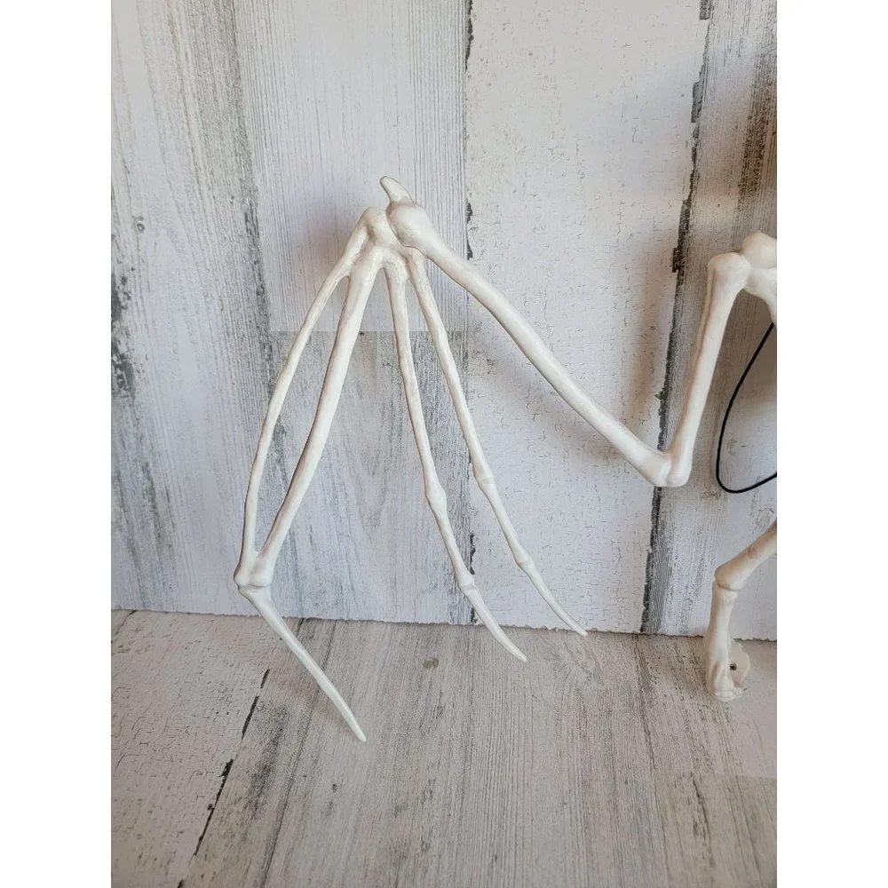 Crazy Bones skeleton vampire bat hanging Halloween prop decor